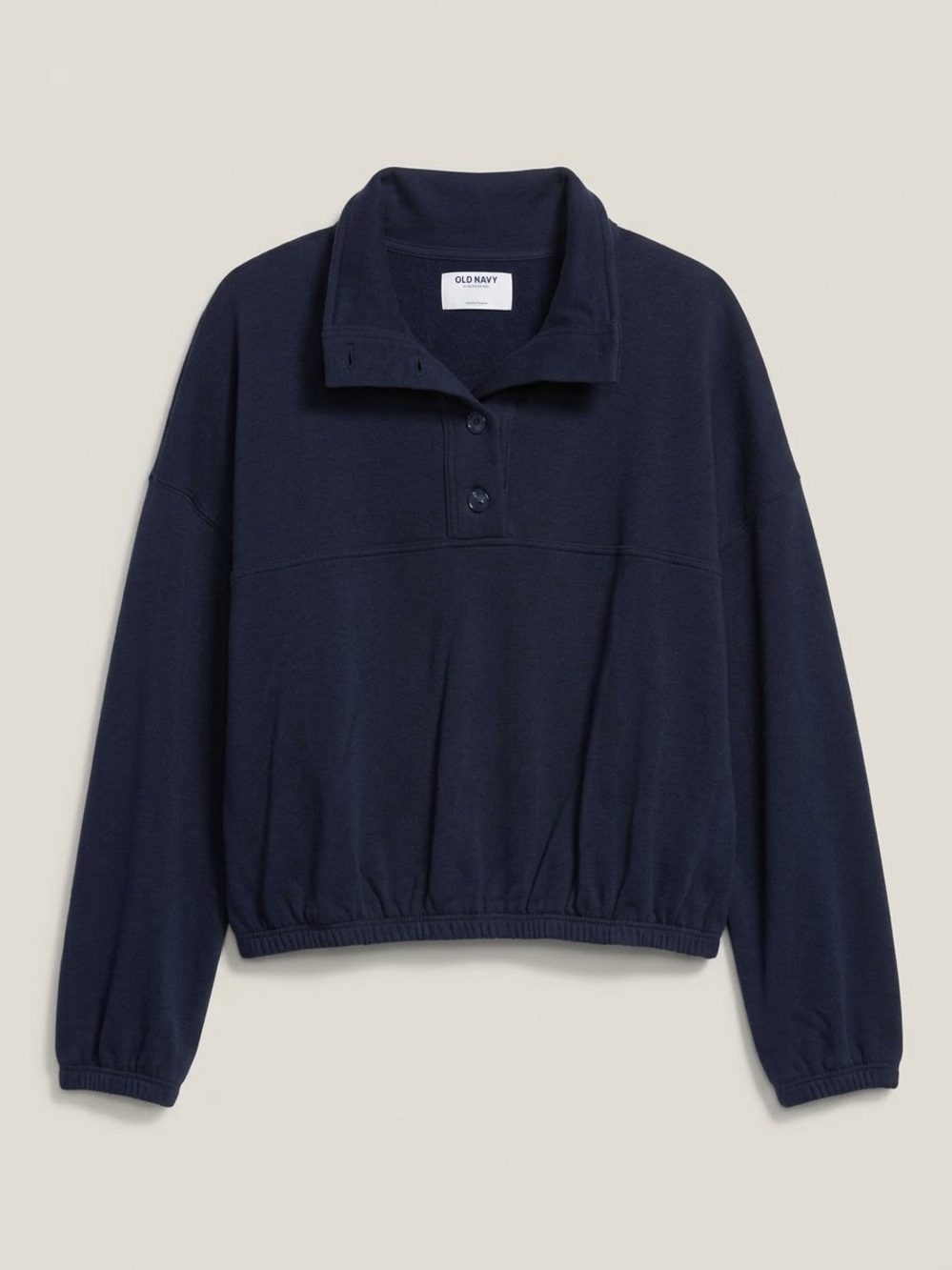Old Navy Navy Snap-Front Pullover Sweater